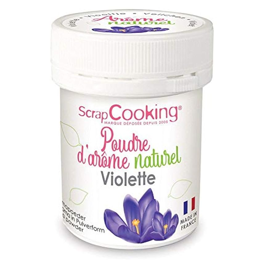 Aroma alimentario natural en polvo 15 g - Violeta oWtmFHip