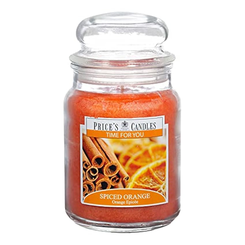 Price´s Candles TIME - Tarro grande con especias, color naranja KpUtTR1A