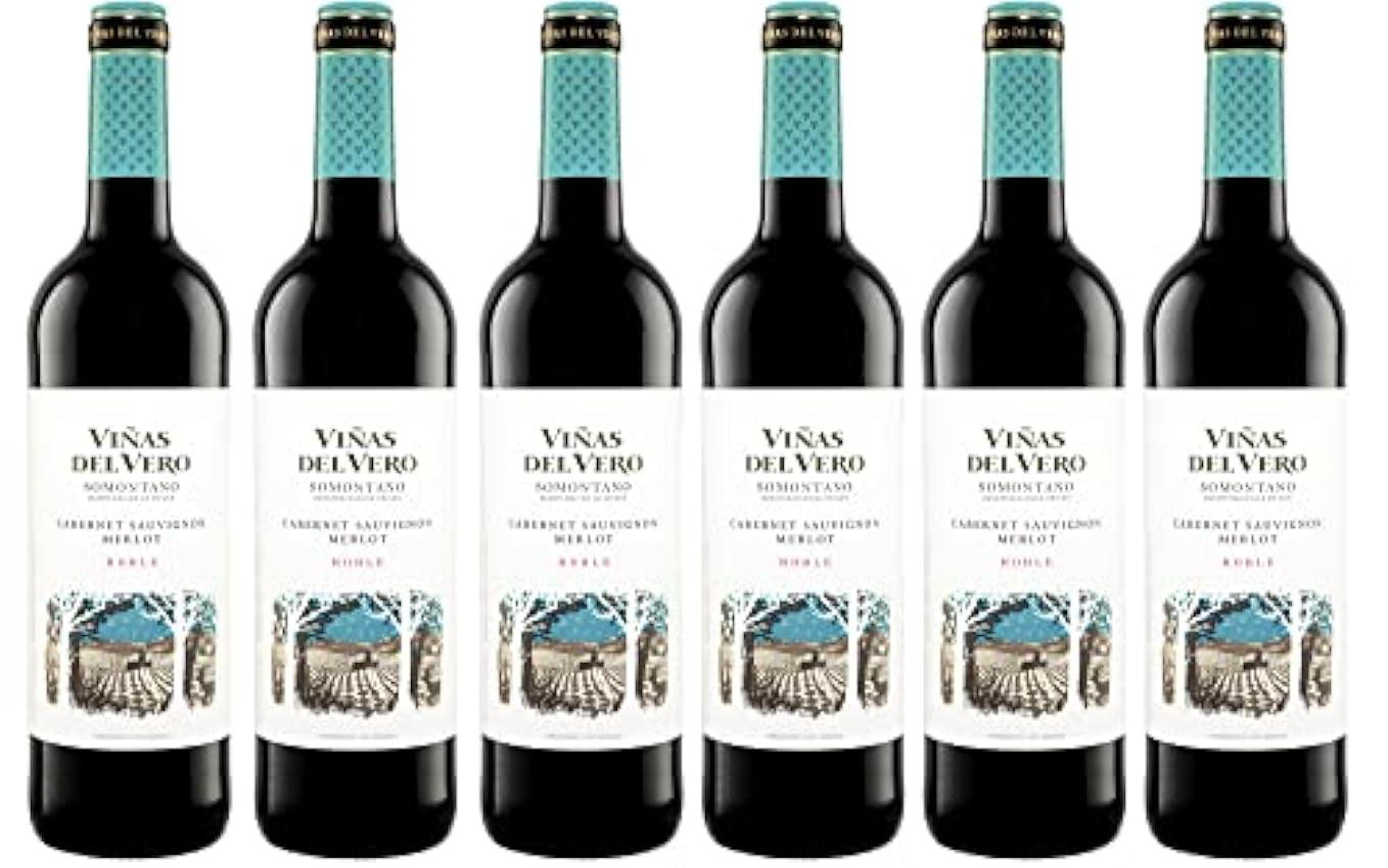 Viñas Del Vero Tinto Cabernet Merlot - Vino D.O. Somontano - 6 botellas de 750 ml - Total: 4500 ml JpUzVCPa