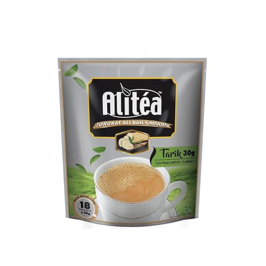Alibooster – Alitea Té Té Té Tarik – Ginseng Ton-Kat Premium – 18 sobres x 30 g LOes7X5X