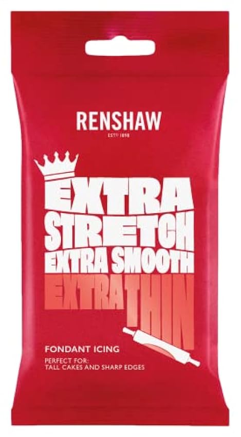 Renshaw Ready to Roll Extra Sugar Paste - Red - 1KG Nkj