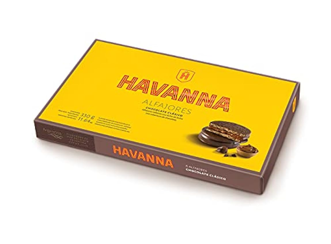 Havanna | Alfajores de Chocolate | Galletas Cubiertas Rellenas de Dulce de Leche | 6 unidades | 330g jwfGQfix