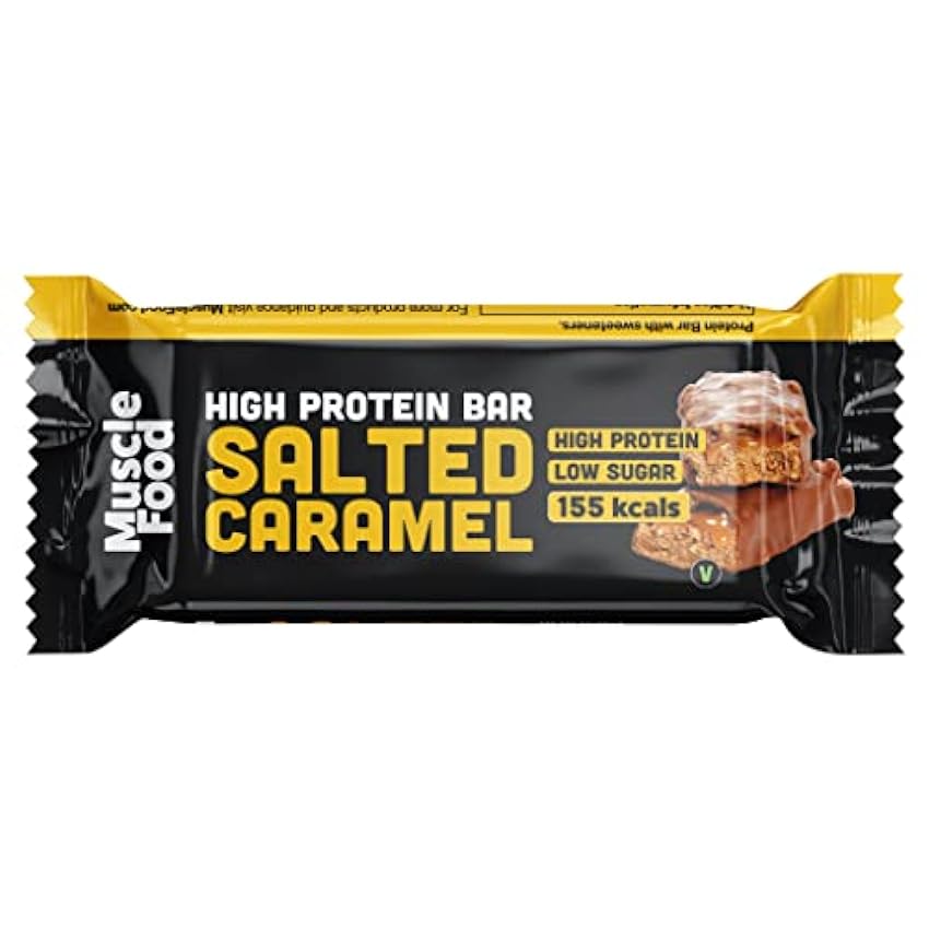 MuscleFood High Protein Bar 12x45g Salted Caramel OI6HigeK