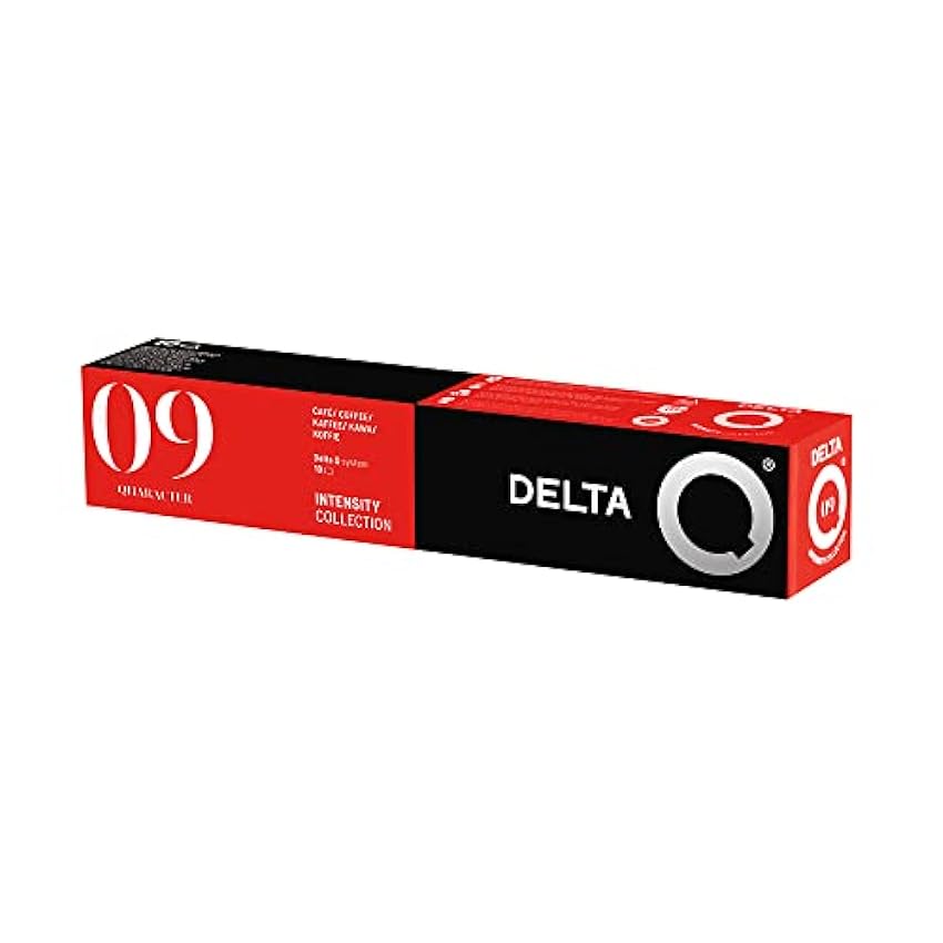 Delta Q - Cápsulas de Café Molido Qharacter - 70 Cápsulas Intensidad 9 Compatibles con Cafeteras Delta Q - Espresso Intenso con Notas de Caramelo y Frutos Secos hiEhm979