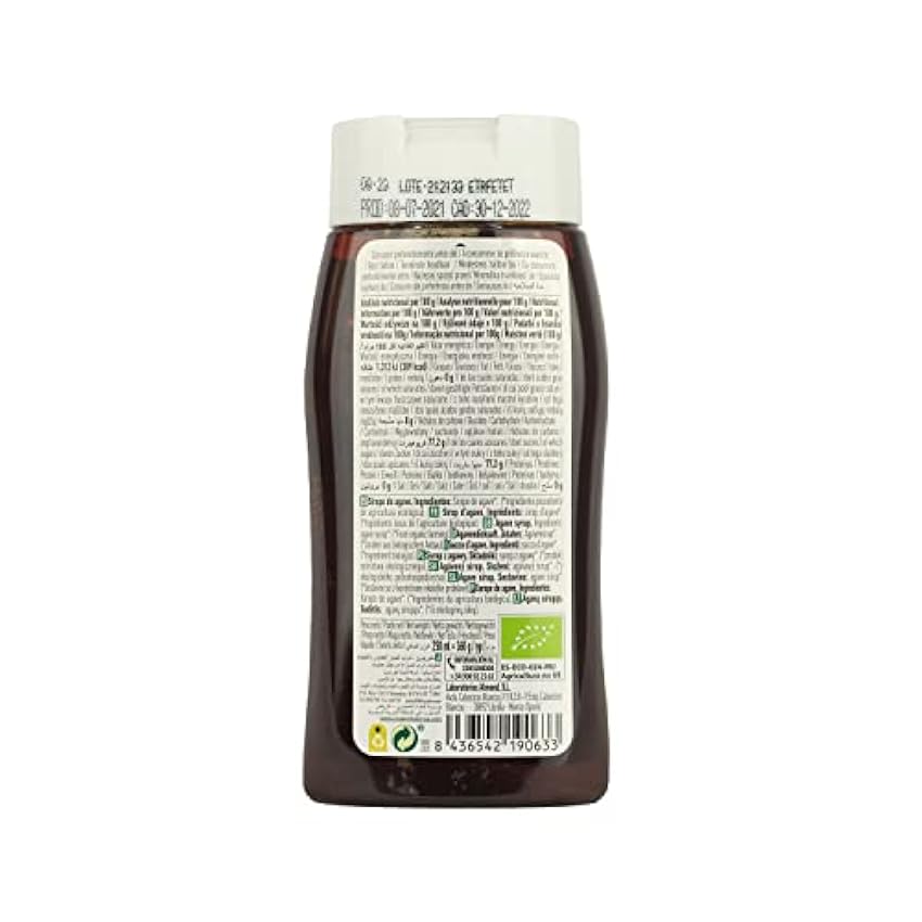 NaturGreen - Sirope de Agave, Endulzante Natural, Edulcorante Bio, Sin Gluten - 250ml/360g IC72Rpwn