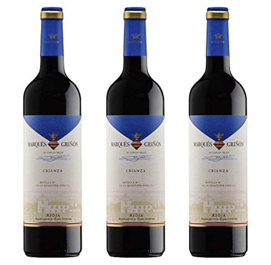 Marques de Grinon D.O. Rioja Selecc. Especial Crianza - 3 botellas de 750 ml - Total: 2250 ml jcSSmgua