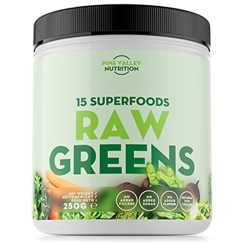 Raw Greens por Pine Valley Nutrition - 250g de Superali