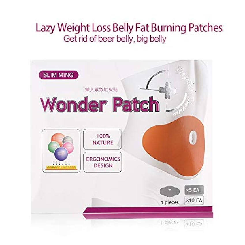 5pcs / Bag Lazy Navel Sticker Adelgazante Parche Fat Burning Sheet, Natural Herbal Stomach Belly Adelgaza el ombligo pegatina Body Shaping Patches J8HBnBtN