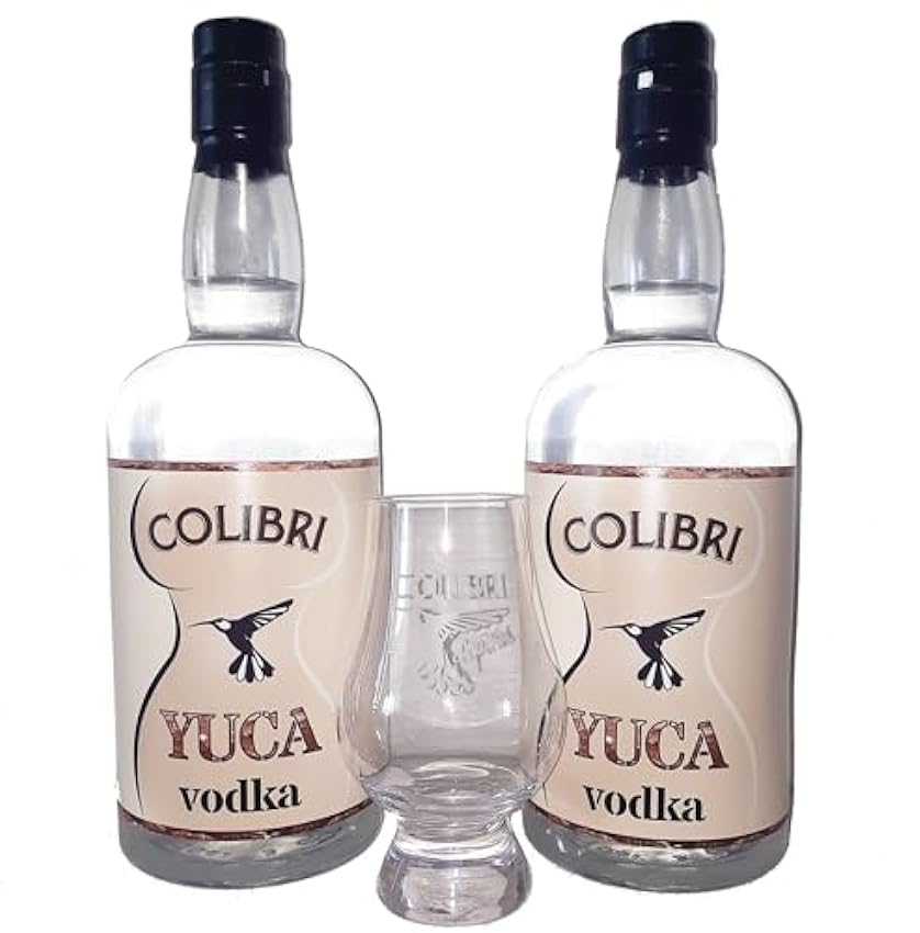 Colibri vodka de Yuca. Suave sabor terroso. 2 botellas 