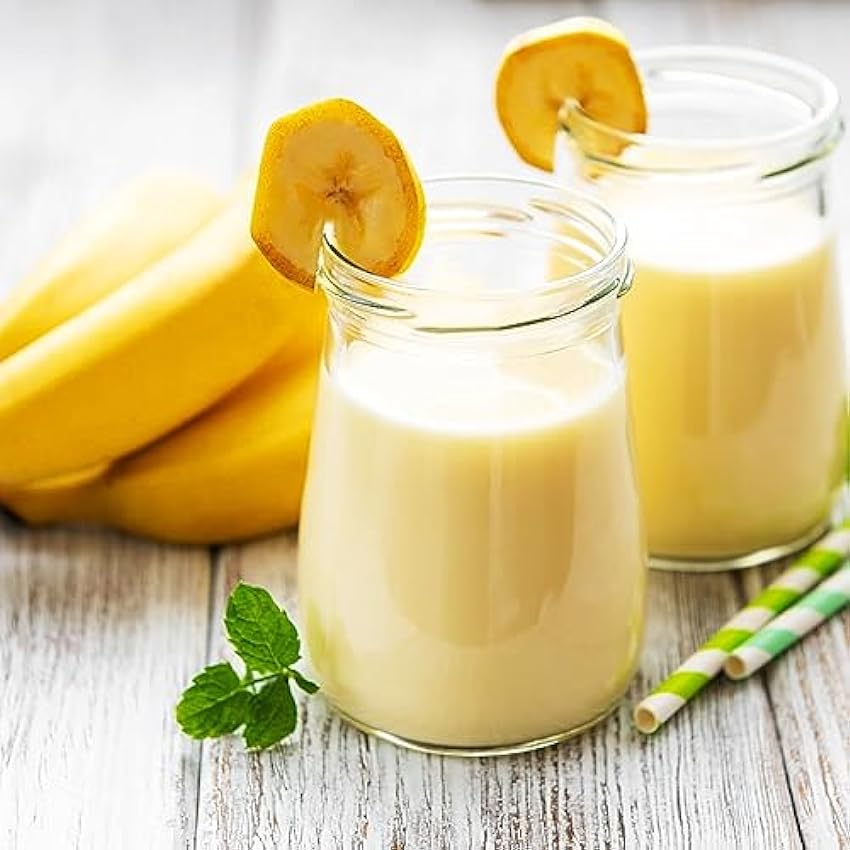Aroma Banana Platano 100% Italiano - Aroma Alimentario Saborizante en Gotas para Dulces y Pasteles - Producto Vegano y sin Calorias (30ml) hKDmHB5q