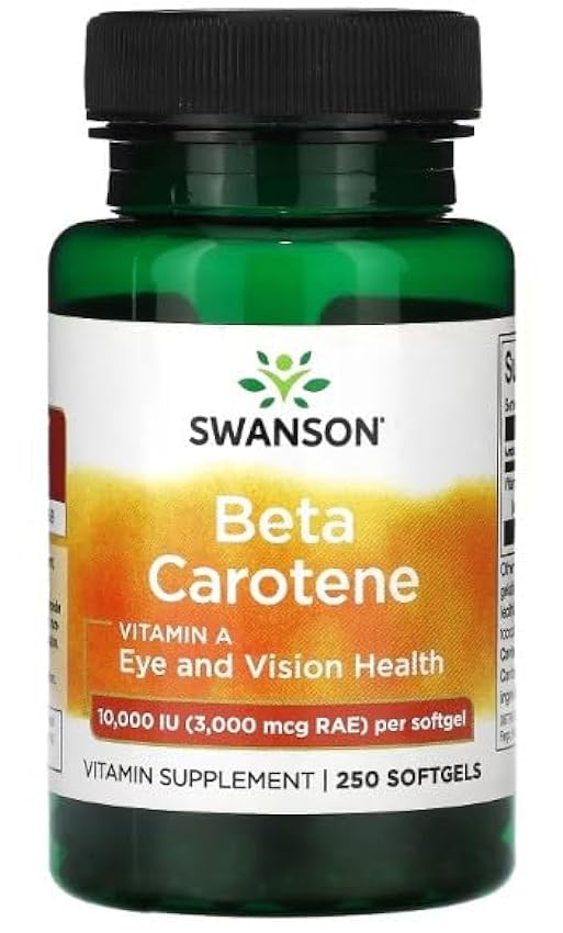 Swanson Beta-Caroteno (Vitamina A) 10,000 IU - Suplemen