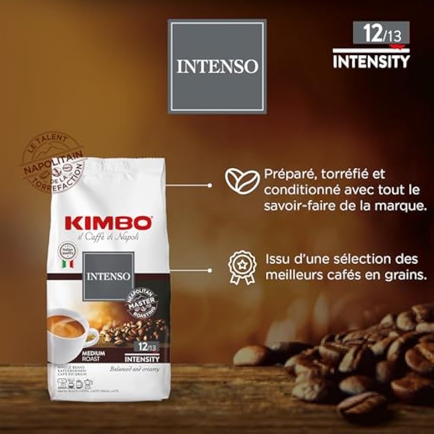 Kimbo Aroma Intenso - Coffee Beans 250 kg (250 g, Whole bean) fZGxG4Yb