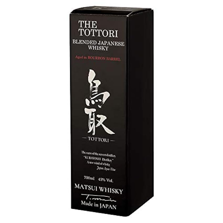 Matsui Whisky THE TOTTORI Blended Japenese Whisky BOURBON BARREL 43% Vol. 0,7l in Giftbox h8drh4h5
