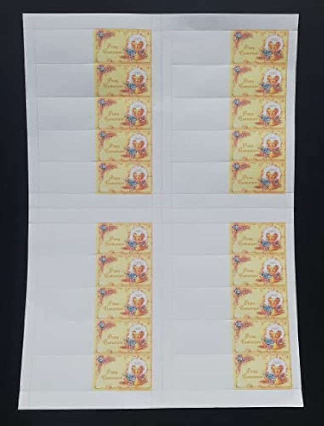 Cartotecnica Italiana 100 tarjetas de recuerdo de primera comunión, unisex, tamaño A4 FRz9SMs8