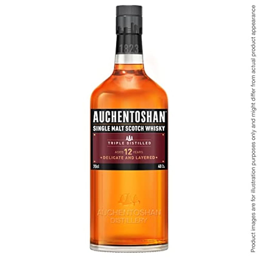 Auchentoshan, 12 Años Single Malt Whisky Escoces, 40%, 
