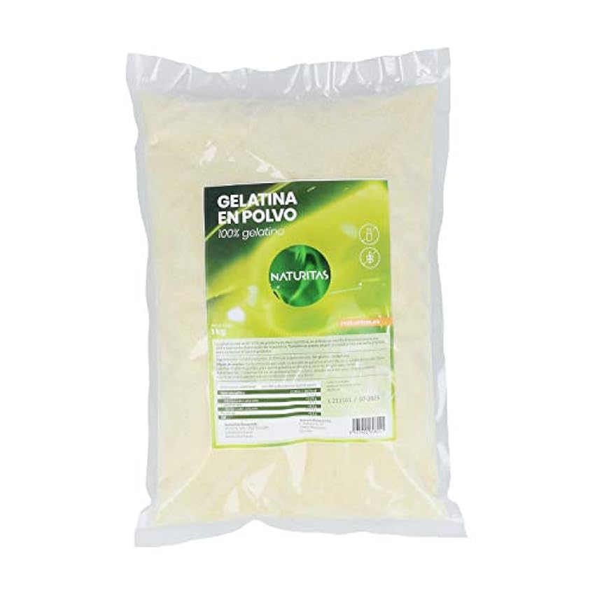Gelatina Neutra en Polvo 1 kg Naturitas Essentials | Ideal para postres | Alto contenido proteico | Repostería h3K8tAz2