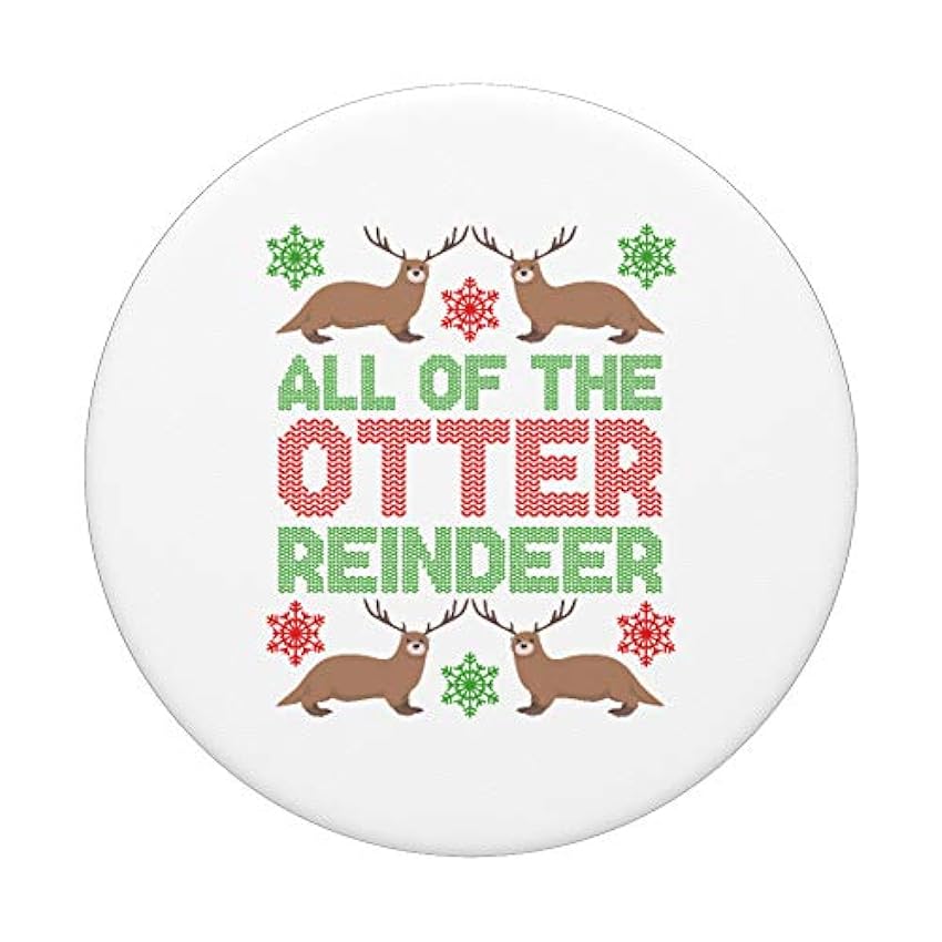 All Of The Otter Reindeer Funny Christmas Otter Lover PopSockets Agarre y Soporte para Teléfonos y Tabletas gf0FDpd7