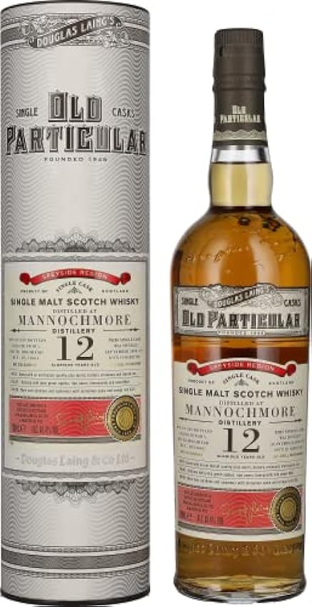 Douglas Laing OLD PARTICULAR Mannochmore 12 Years Old Single Cask Malt 2008 48,4% Vol. 0,7l in Giftbox NCsxbRbL