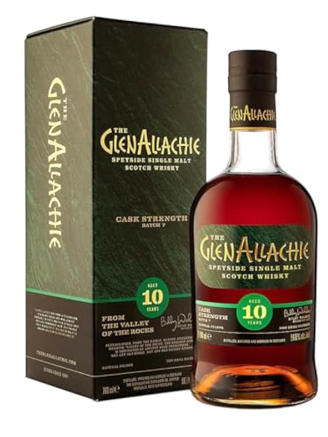 The GlenAllachie 10 Years Old CASK STRENGTH Batch 7 56,8% Vol. 0,7l in Giftbox KW64LO2Y
