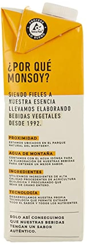 MONSOY Bebida DE Avena SIN Gluten Bio 1 L, Estándar, Único hSpoqt3l