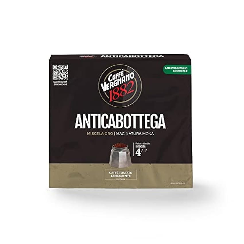 Caffé Vergnano 1882 Café Molido Anticabottega - 2 packs x 250gr (total: 500 gr) GNzTxO0r