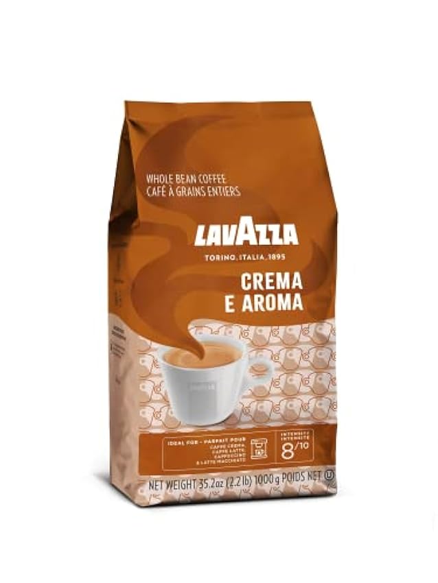 Lavazza Crema e Aroma - Café en Grano entero (1 kg, Coffee-beans, Marrón) O3cFKTGZ