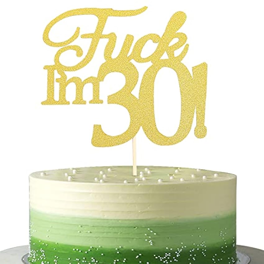 Decoración para tarta de 30 cumpleaños, decoración para