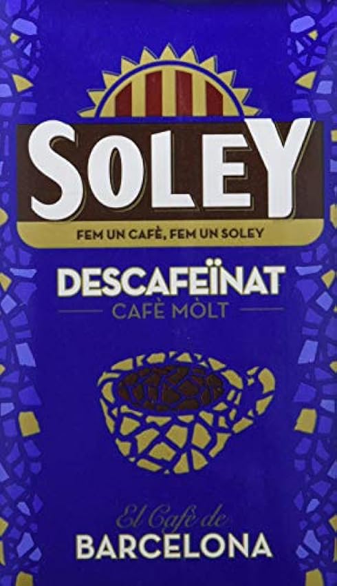 Café Soley molido Descafeinado, 250 gramos - [Pack de 1