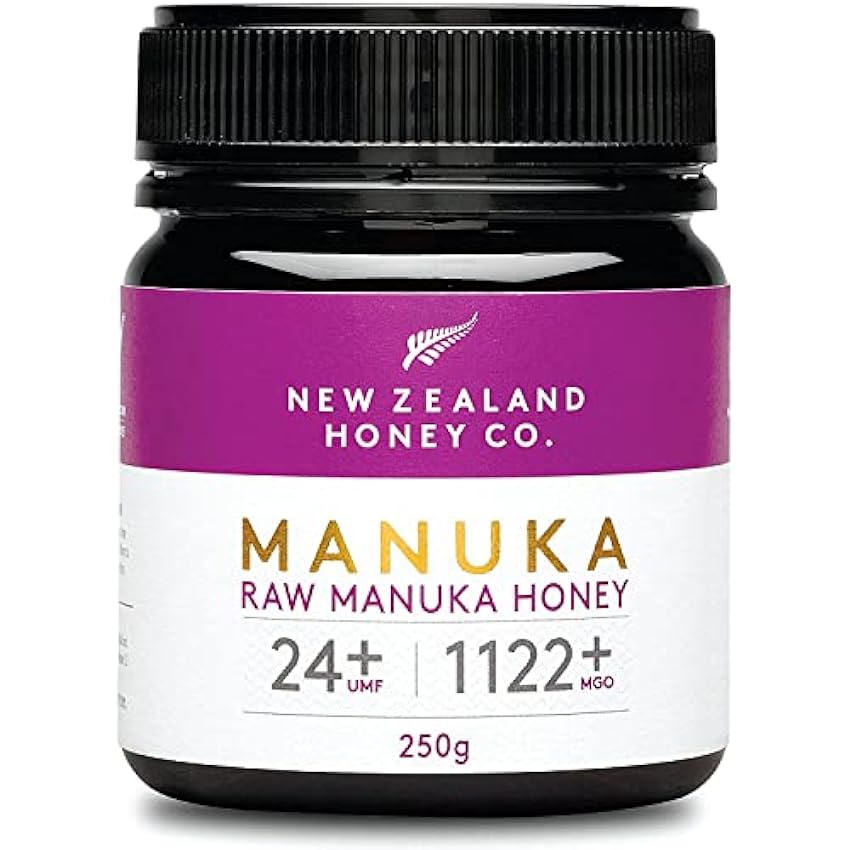 New Zealand Honey Co. Miel de Manuka MGO 1122+ / UMF 24+ | Nueva Zelanda Miel 100% Pura y Saludable | 250g hMfmDmIU