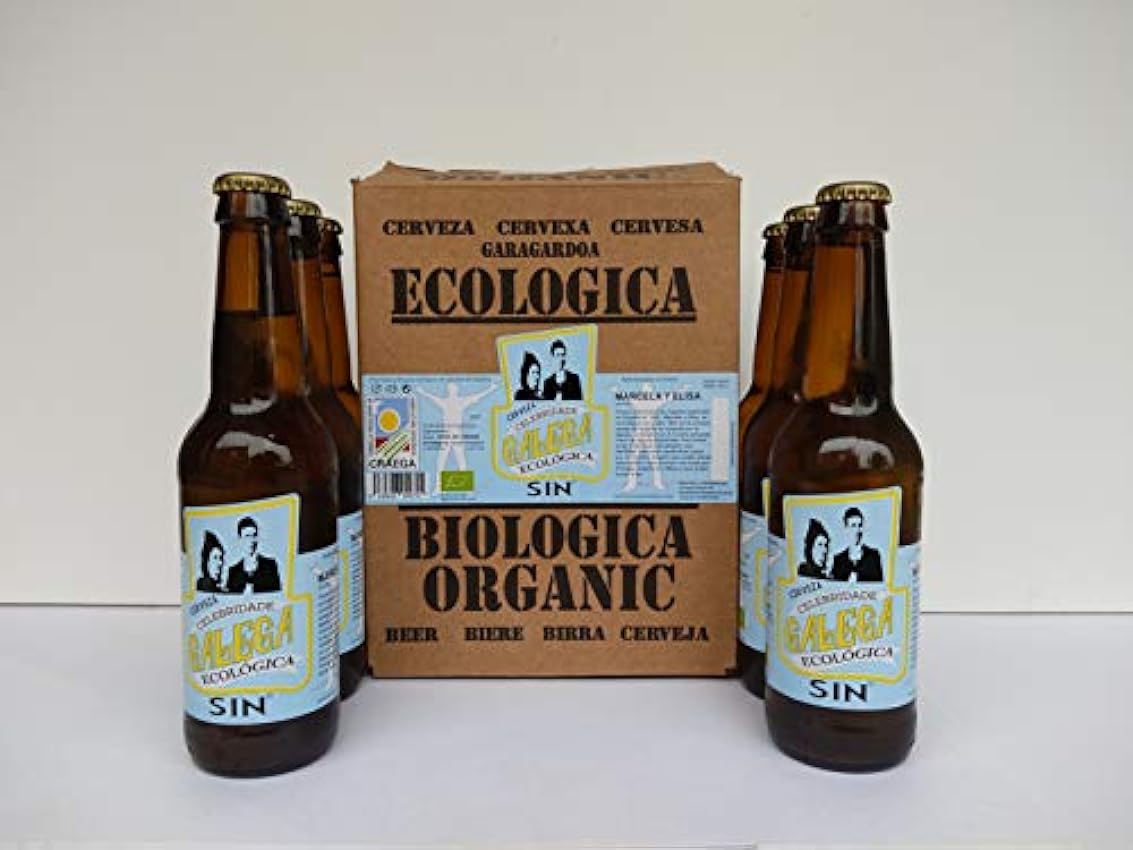 Cerveza artesana ecológica CELEBRIDADE GALEGA Sin Alcohol caja de 6 x 33cl. jDFVdM4N