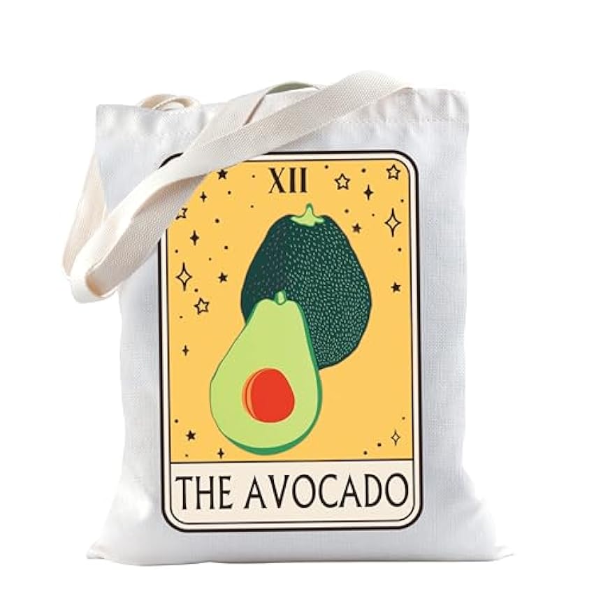 TSOTMO Bolsa de aguacate para regalo de aguacate, diseño de frutas de aguacate, regalo para los amantes del aguacate, guacamole, bolsa de comestibles reutilizable para mujeres kLxKWVTV