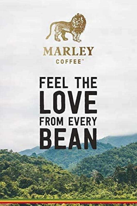 Buffalo Soldier de Marley Coffee, granos de café, orgánico bio, tostado oscuro, de la familia de Bob Marley, 227 g Café en Grano HLS2qQkY