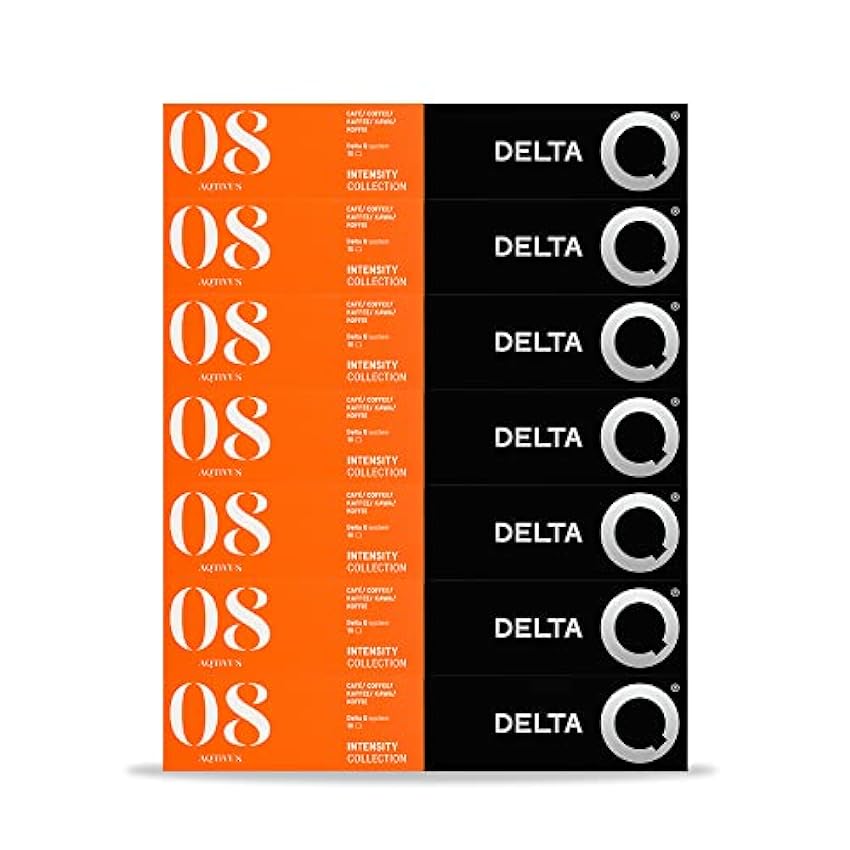Delta Q - Cápsulas de Café Molido AQtivus - 70 Cápsulas Intensidad 8 Compatibles con Cafeteras Delta Q - Espresso Intenso con Notas de Frutos Secos m7sAep9r