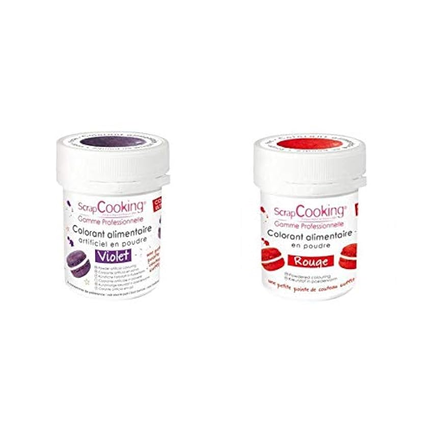 2 colorantes alimentarios en polvo - rojo-violeta kLj1N