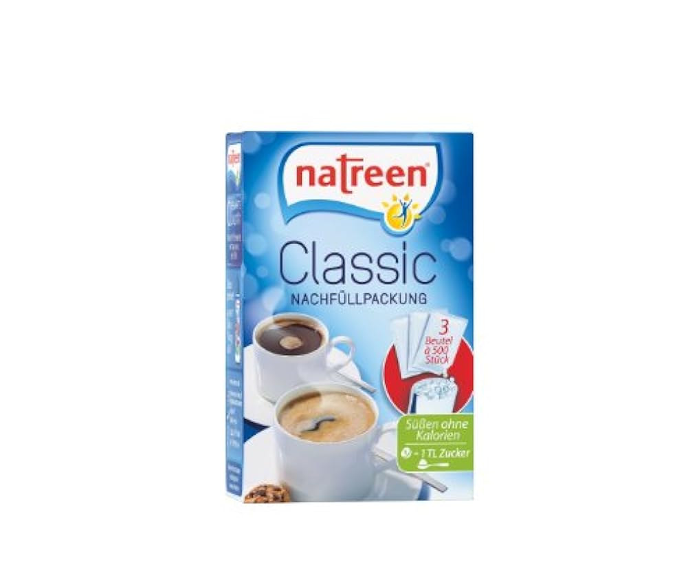 Natreen Edulcorante Classic/Fine Sweet Refill 1500, 2 u