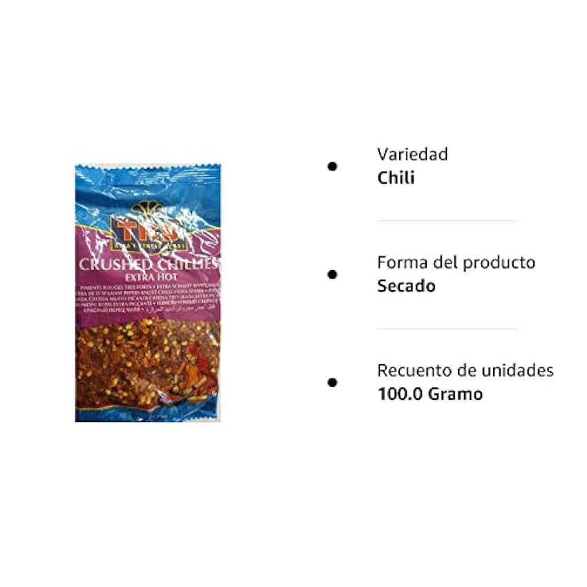 TRS Crushed Chillies Extra Hot, 100g iDEzpjij