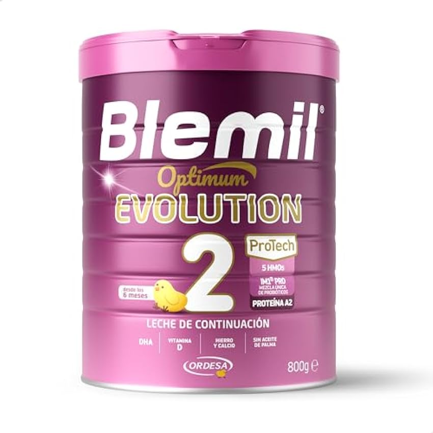Blemil 2 Optimum Evolution - Leche de Continuación en polvo para Bebé Desde los 6 Meses - Formato Ahorro 1200g FtVOmWAG