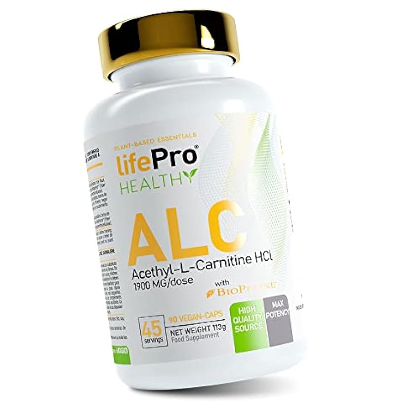 Life Pro Esstentials ALC1000 Acetyl L-Carnitine 90 caps. | Todo el poder termogénico de la carnitina en este suplemento mJ3wzBrU