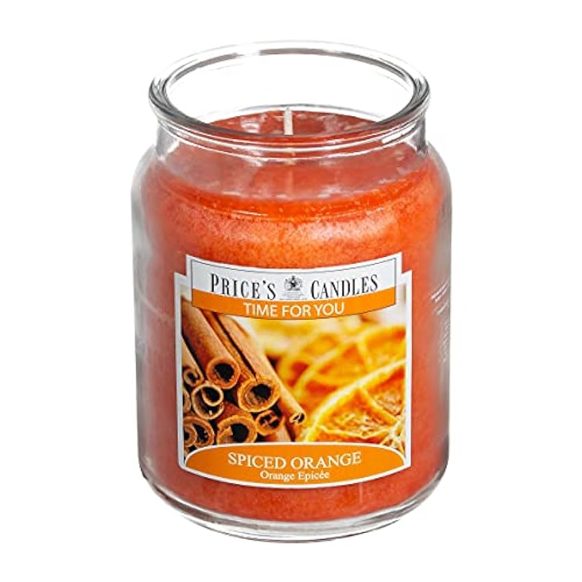 Price´s Candles TIME - Tarro grande con especias, color naranja KpUtTR1A