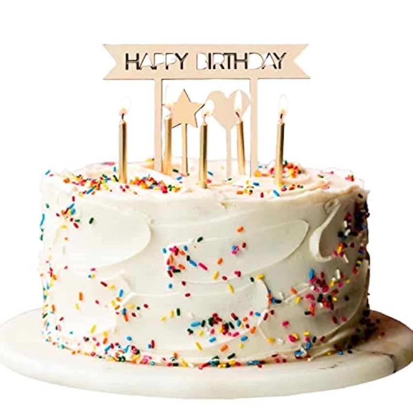 Decoración para tarta de cumpleaños, decoración para ta