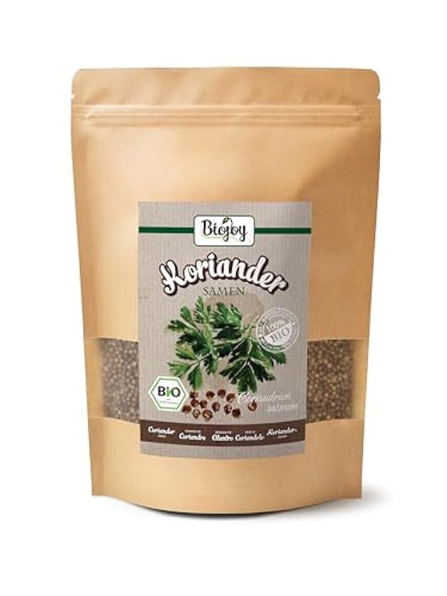 Biojoy Semillas de Cilantro orgánico (250 gr), naturale