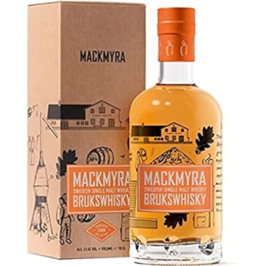 Mackmyra Destilería Brukswhisky 41.4% 1 botella, 1 x 700 ml MOXnztSk