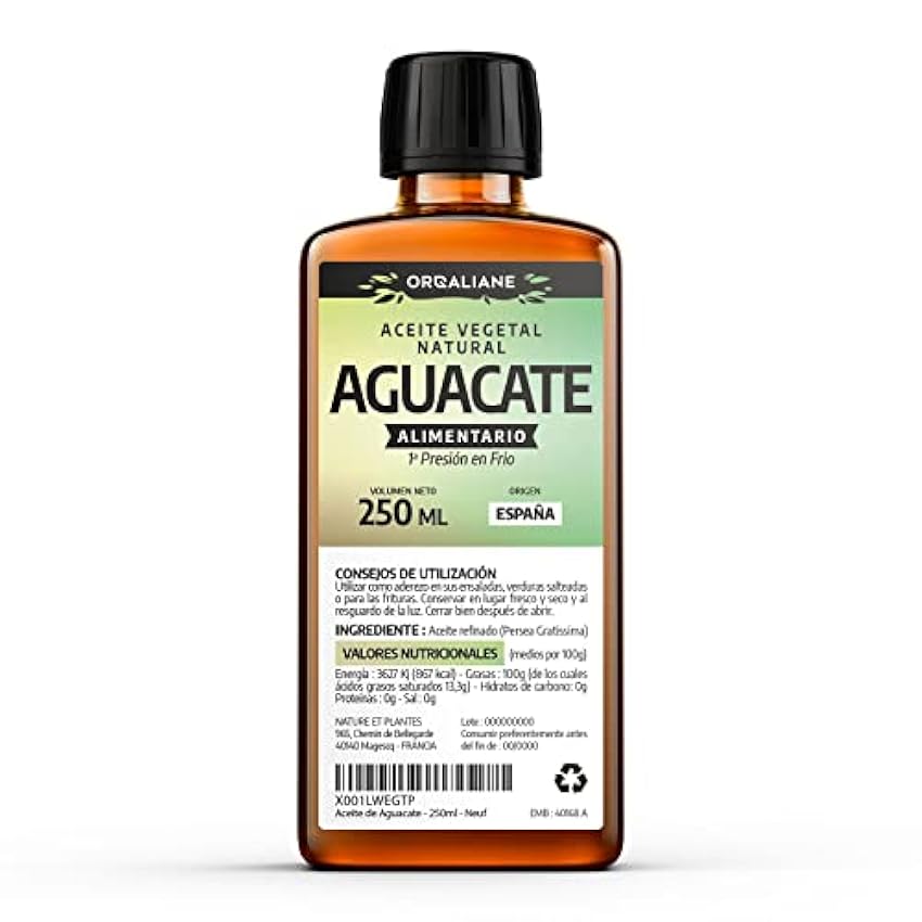 Aceite de Aguacate Puro 250 ml - Avocado Oil GUm1iIk8