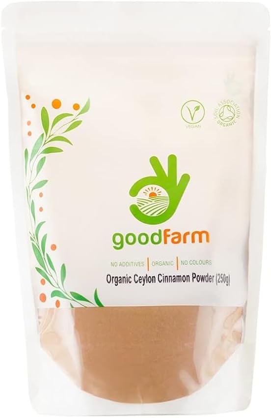 GoodFarm - Canela de Ceilán ecológica en polvo, 250 g j