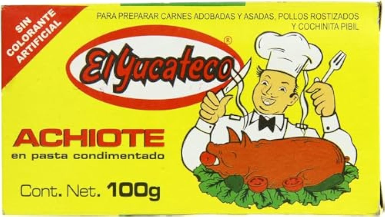 MexGrocer El Yucateco Achiote Paste 100 g (Pack of 3) fZGdOXmP