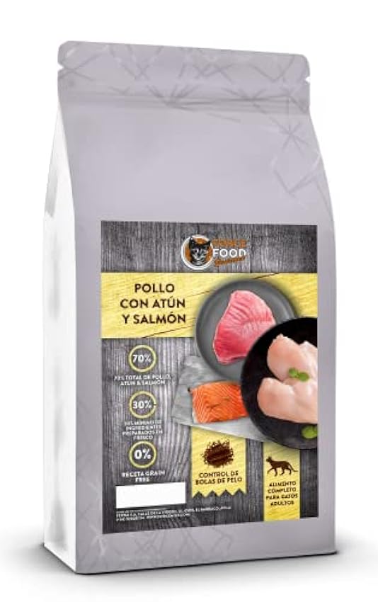 FORCEFOOD Gourmet Pollo con atun y Salmon (5 Kg) kYA7zT
