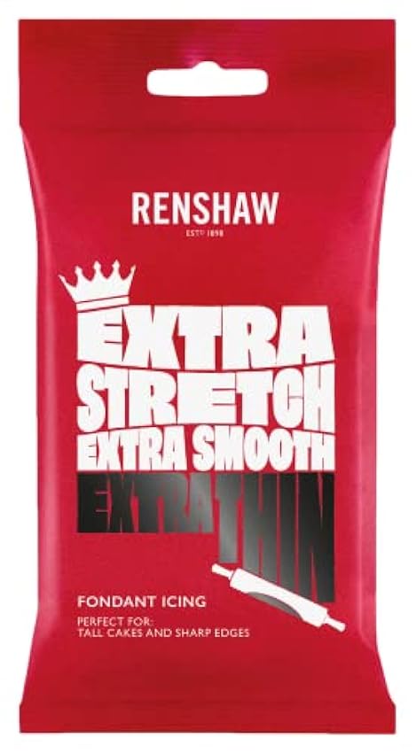 Renshaw Ready to Roll Extra Sugar Paste - Black - 1KG LUyWw3ku