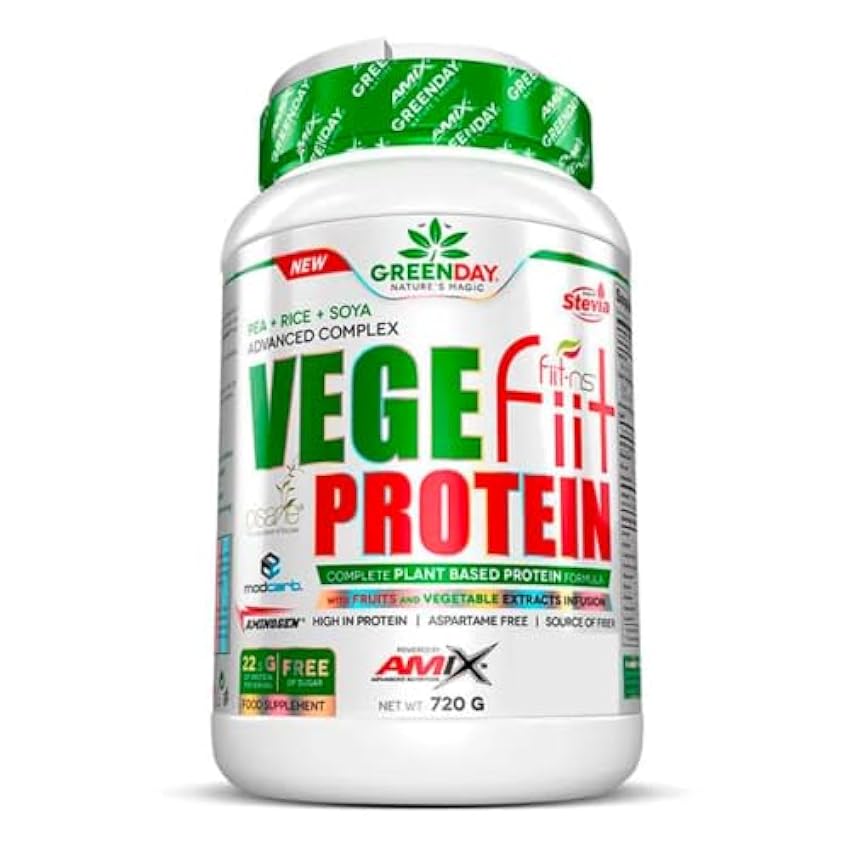 AMIX VegeFiit Protein - 720 gr Peanut-Choco-Caramel NJxUbreM