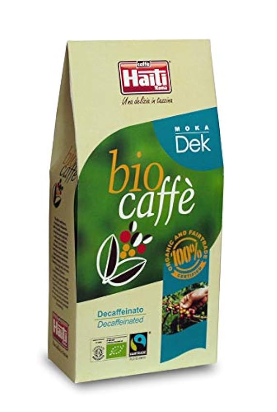 Caffè Haiti Roma Biocaffè Moka Dek 100% Orgánico 100% Comercio Justo café molido 2 x 250 g ilqq38RH