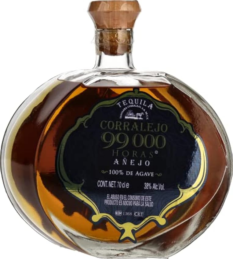 CORRALEJO - Tequila Añejo 99.000 Horas 700 ml, 100% Aga